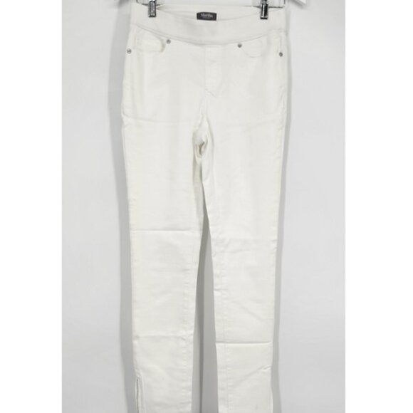 Martha Stewart White Skinny Pants Modern Design - Picture 2 of 8